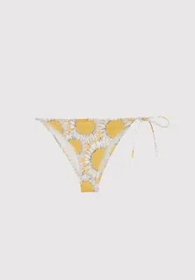 Bas de maillot de bain Ilona imprimé Tournesols jaune — photo 3