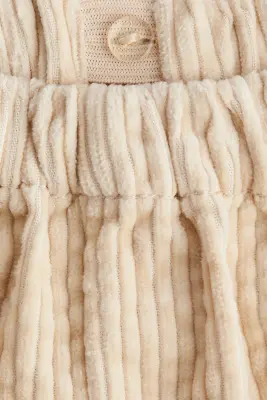Pantalon en velours de coton côtelé - Beige clair — photo 3