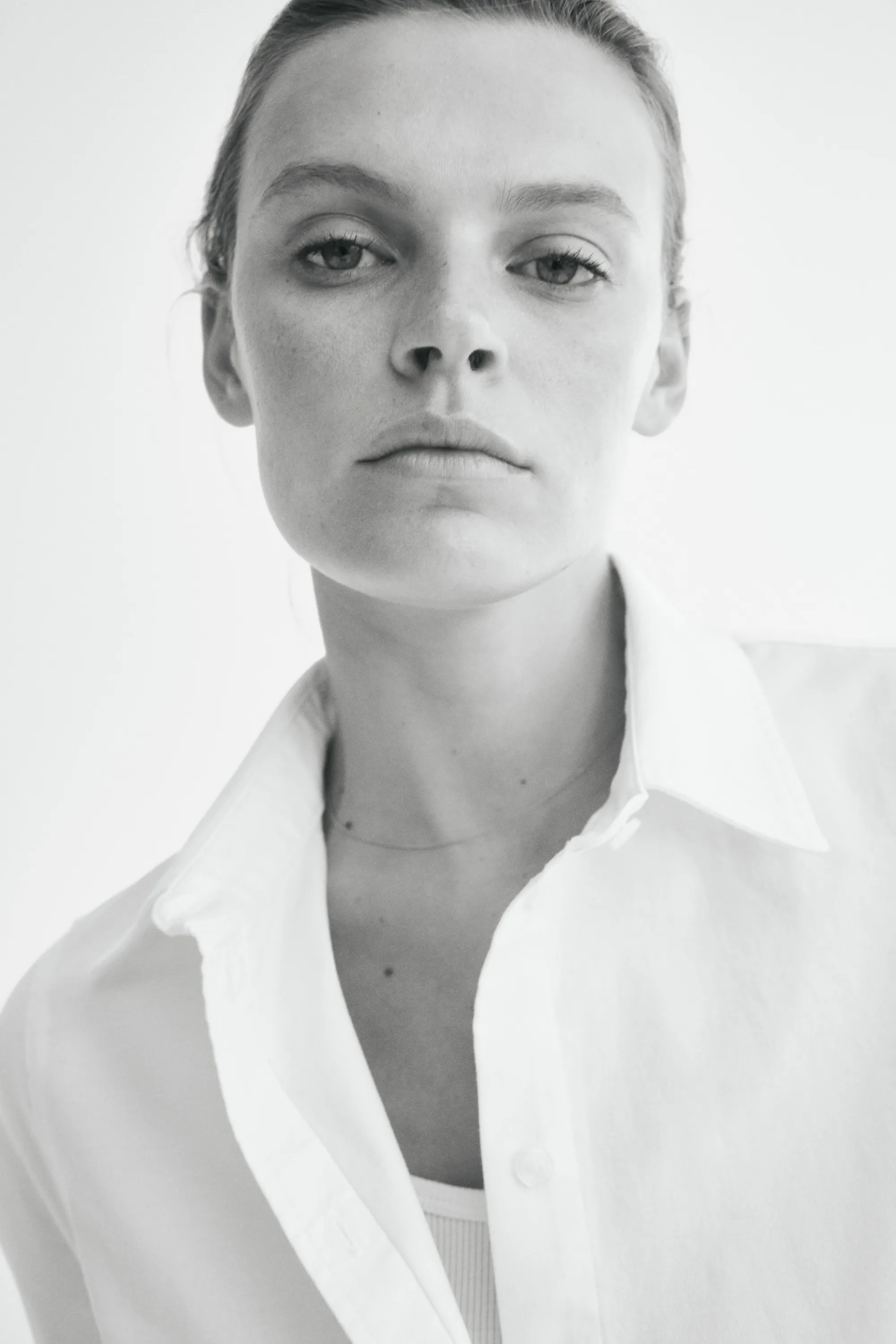 Chemise en oxford - Blanc