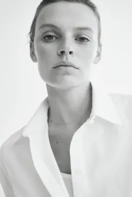 Chemise en oxford - Blanc — photo 1