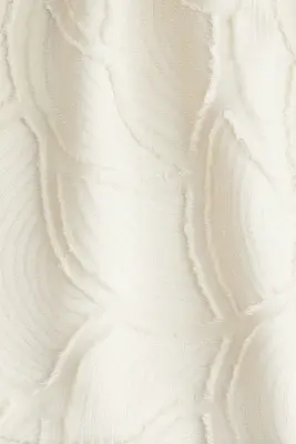 Robe droite en tissu jacquard - Crème — photo 4
