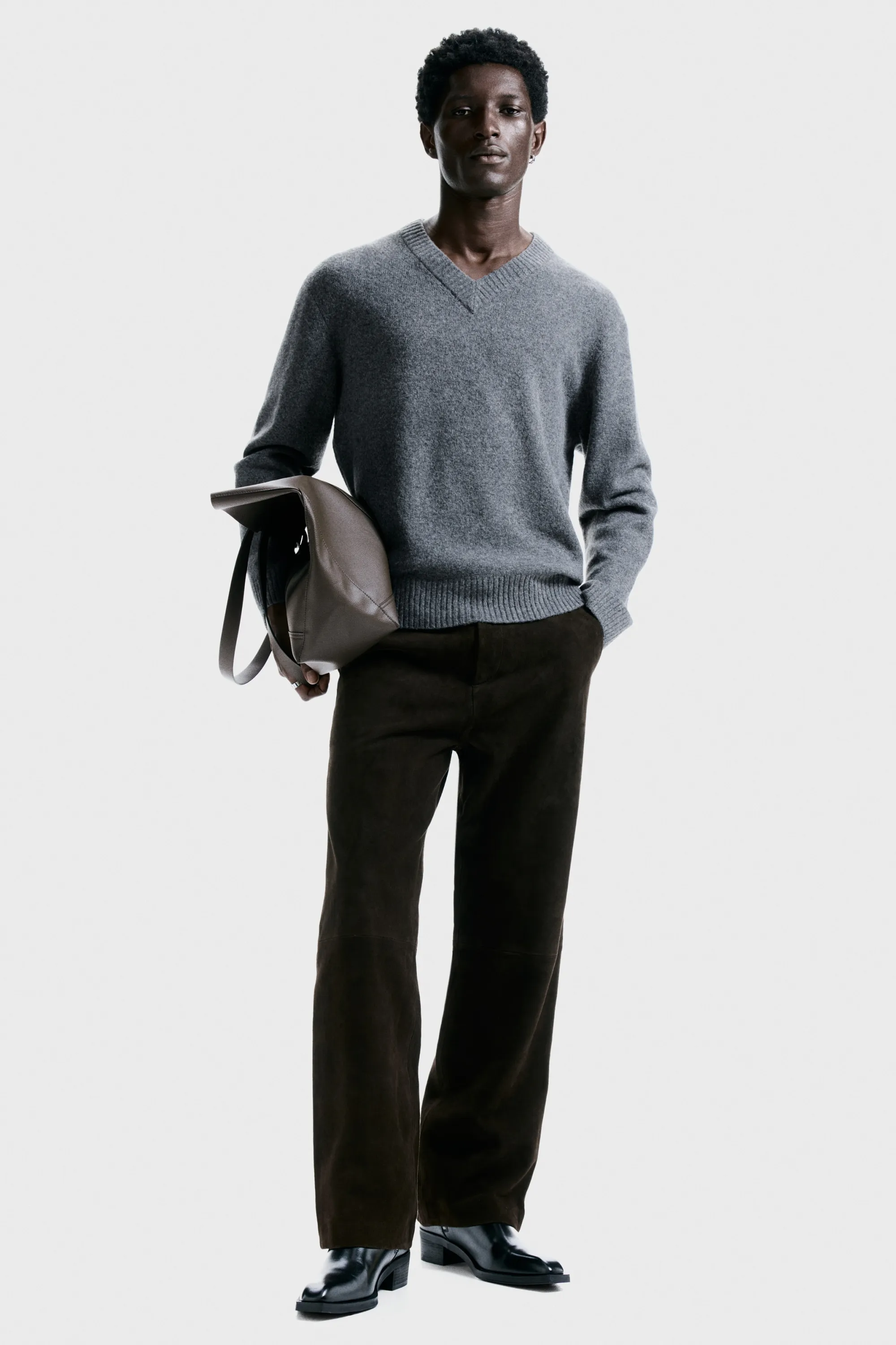 Pull Regular Fit - Gris foncé