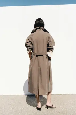 Trench-coat oversize - Vert kaki — photo 3