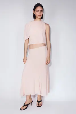 Top court avec détail façon cape - Rose pâle — photo 1