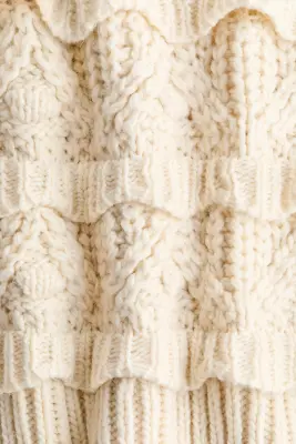Pull en maille texturée - Beige clair — photo 2