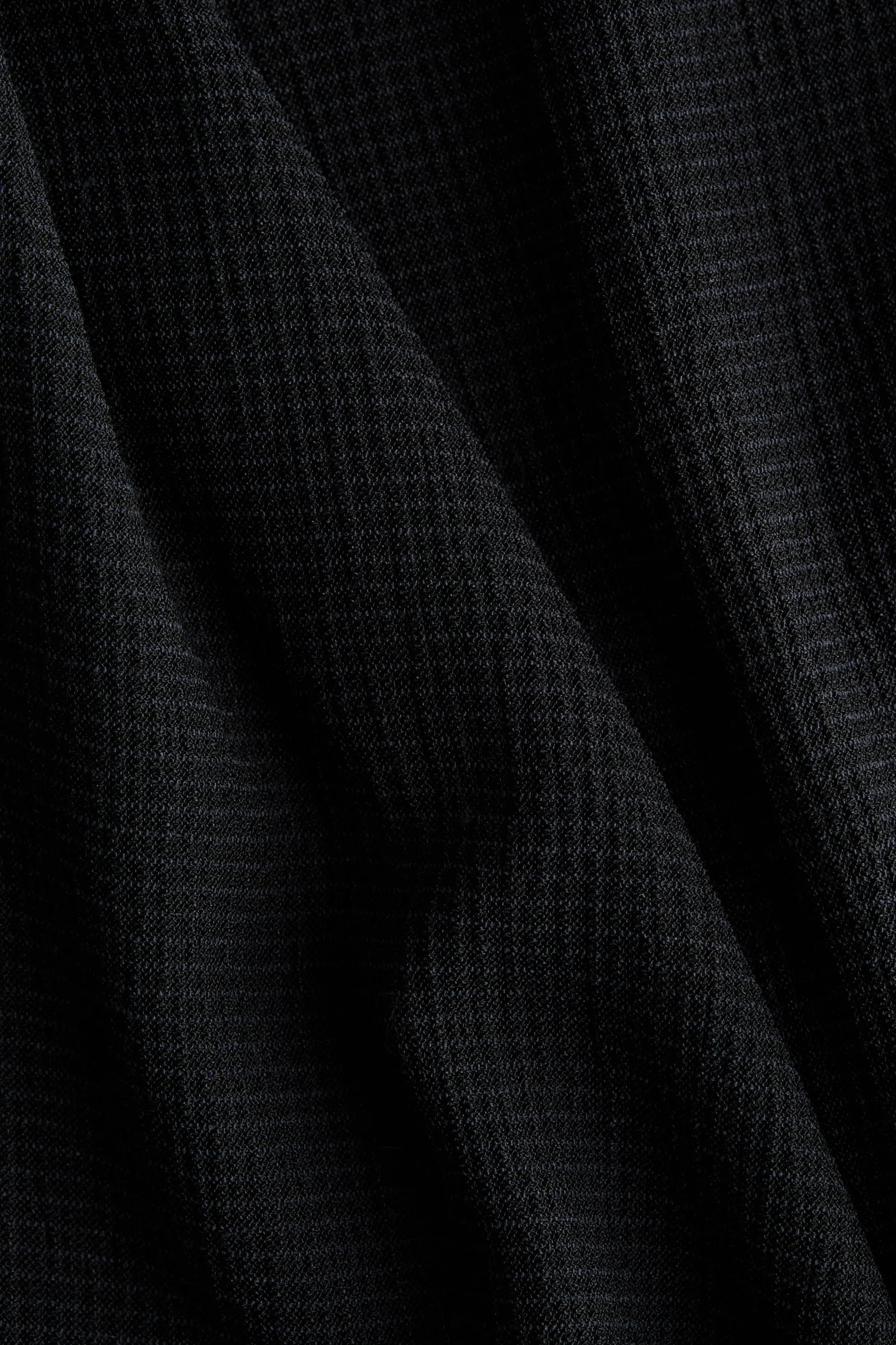 Top texturé avec ceinture à nouer - Noir