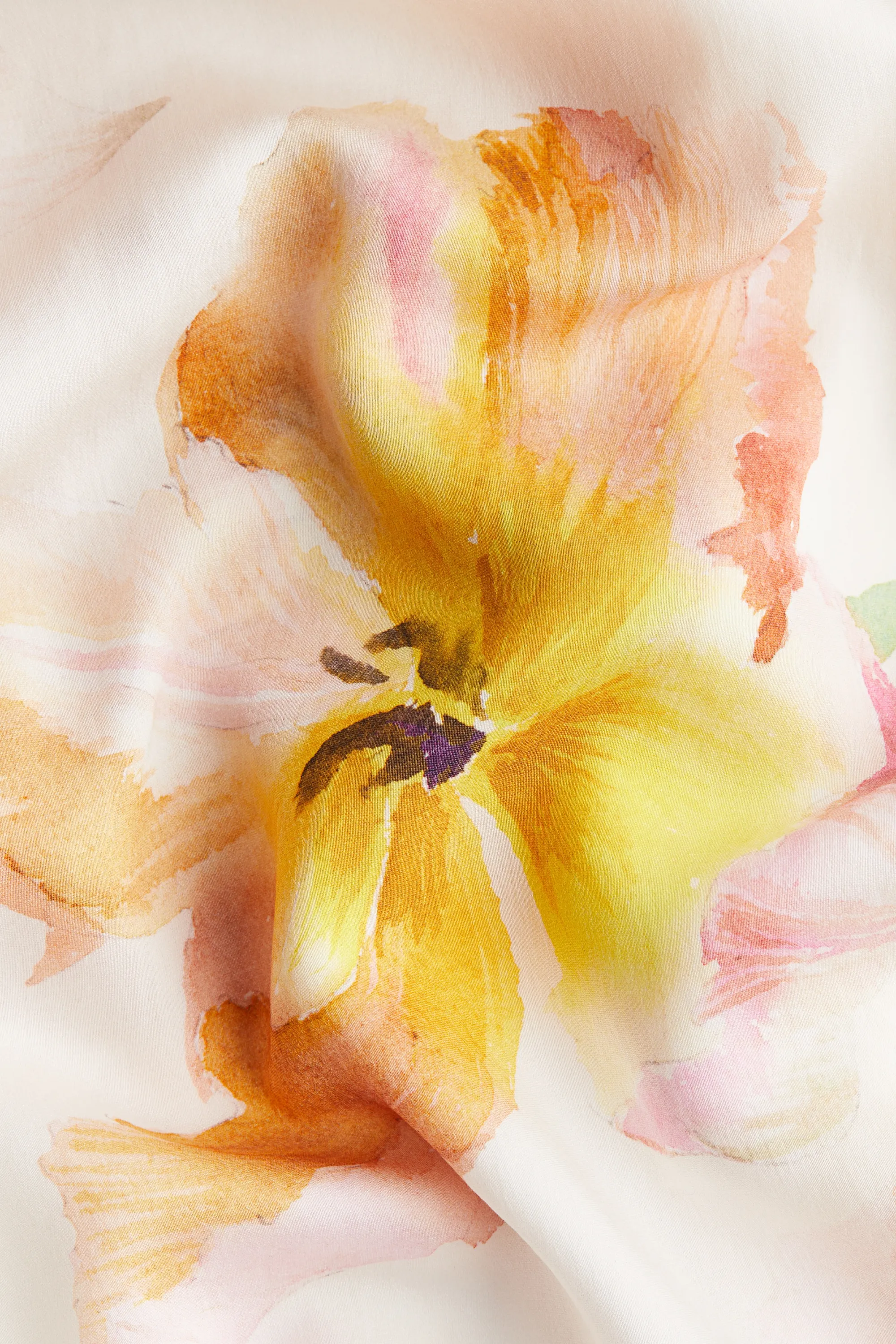 Jupe maxi volumineuse - Crème/fleuri