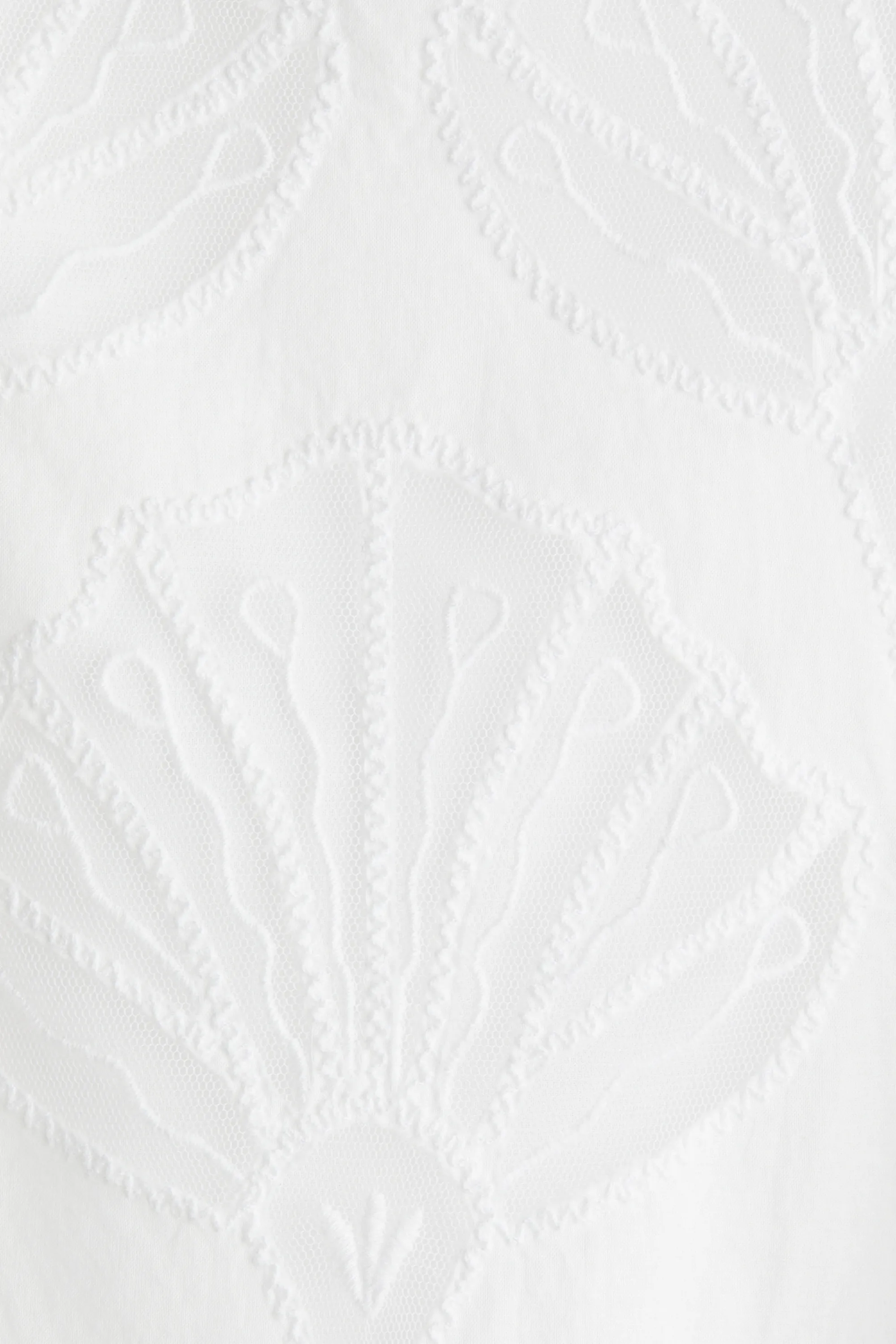 Robe brodée à bretelles fines - Blanc
