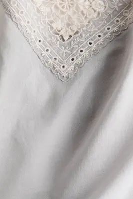 Top dos nu en coton - Gris clair — photo 5