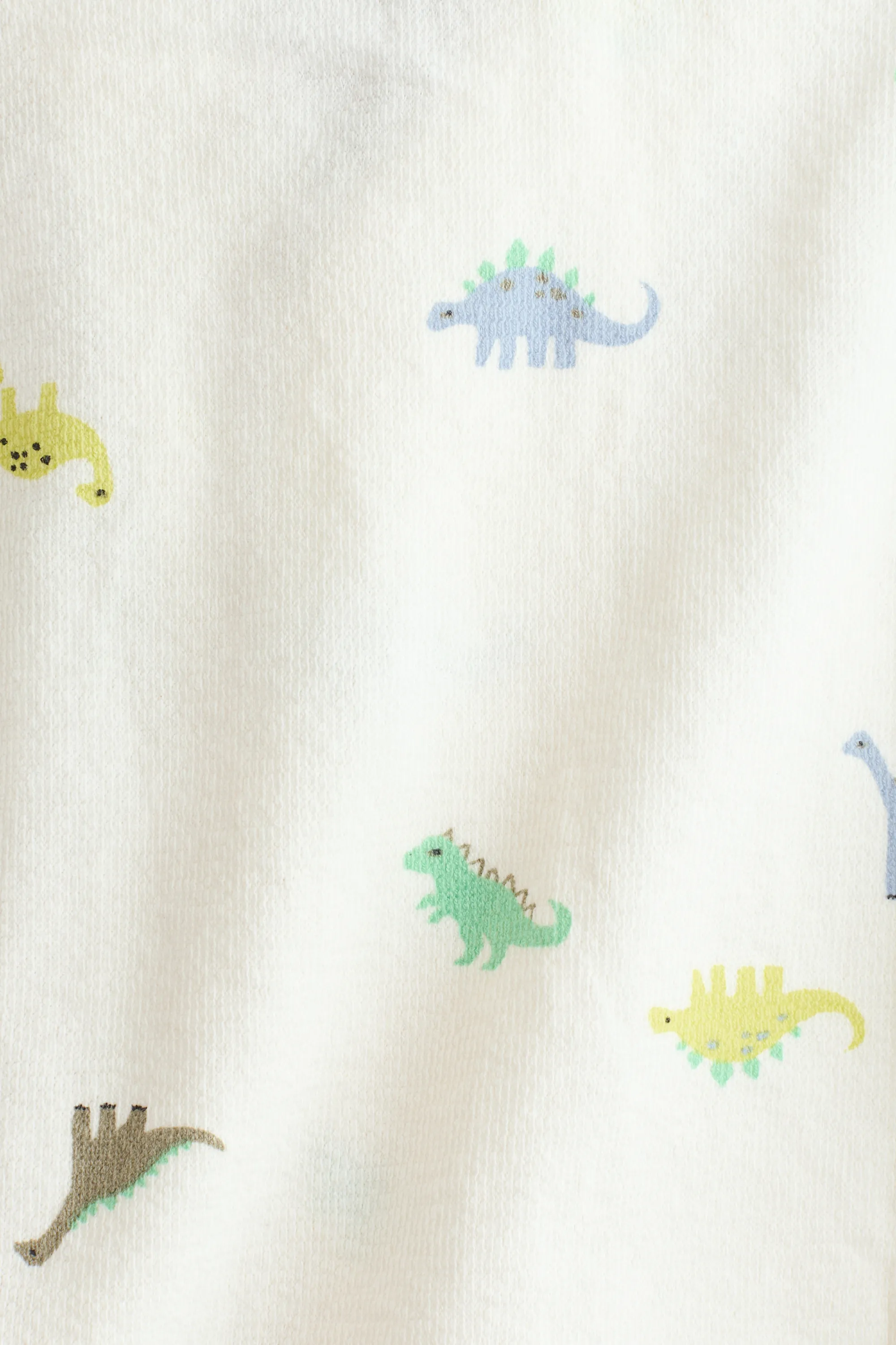 Ensemble 2 pièces en jersey de coton - Blanc/dinosaures
