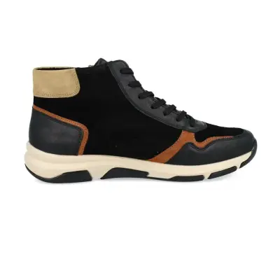 Baskets Remonte D1S70-03 Noires - Cuir Lacets Zip Grande Pointure Femme — photo 3