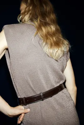 Robe scintillante - Taupe ancien — photo 2