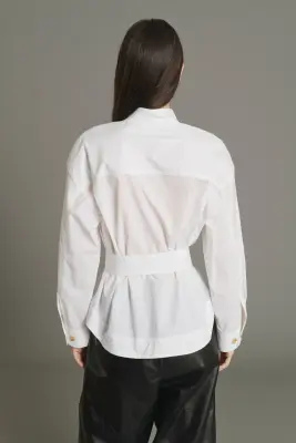BLOUSE LIZZIE BLANC CASSÉ — photo 2