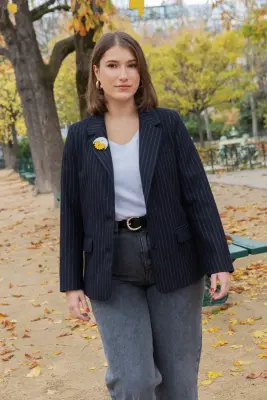 Veste Rosalind - marine rayures tennis — photo 3
