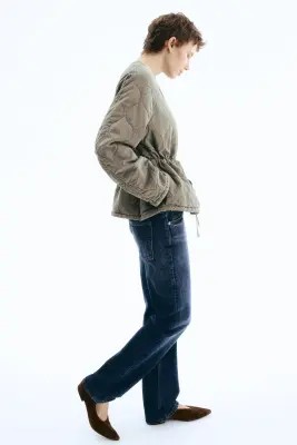 Veste matelassée en twill - Gris — photo 4