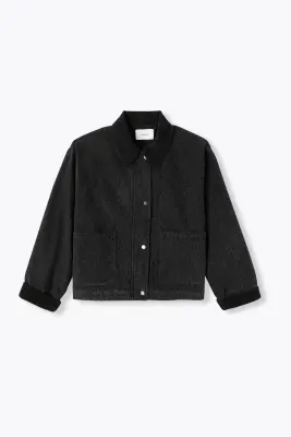 Veste courte léopard Femme