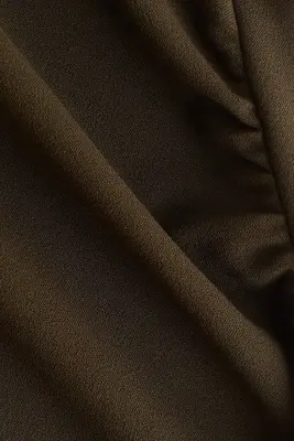 Robe dos nu à effet drapé - Vert kaki foncé — photo 3