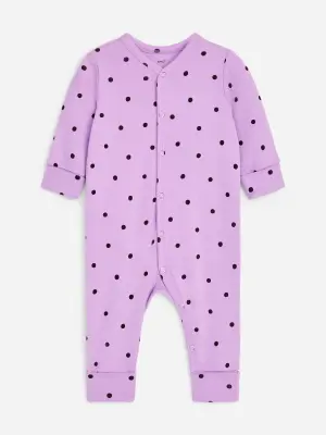 Pyjamas tout-en-un, lot de 2 - Lilas/Rouille — photo 1