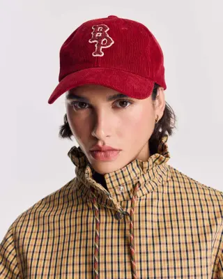 Casquette Berger velours bordeaux — photo 5