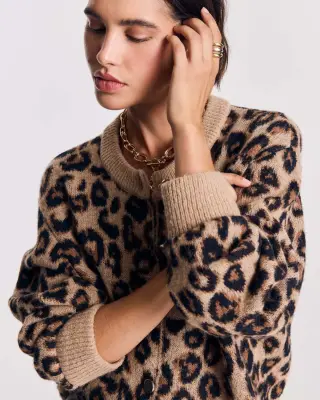 Cardigan Idole léopard — photo 3