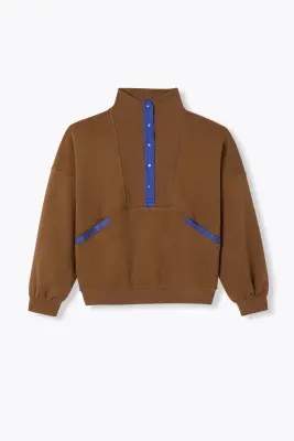 Sweat-shirt col camionneur — photo 1