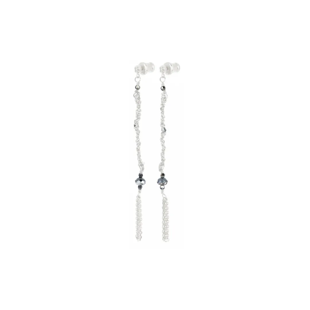 Boucles d'oreilles Silver White n°815 - Marie Laure Chamorel