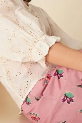 blouse edina ecru — photo 3