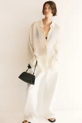 Chemise en viscose - Beige clair — photo 1
