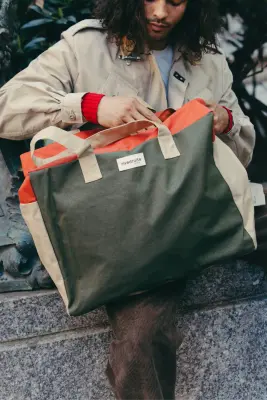 Sac Elzévir coton ciré Rive Droite — photo 1