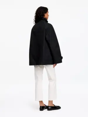 Veste avec col en velours côtelé - Noir — photo 2