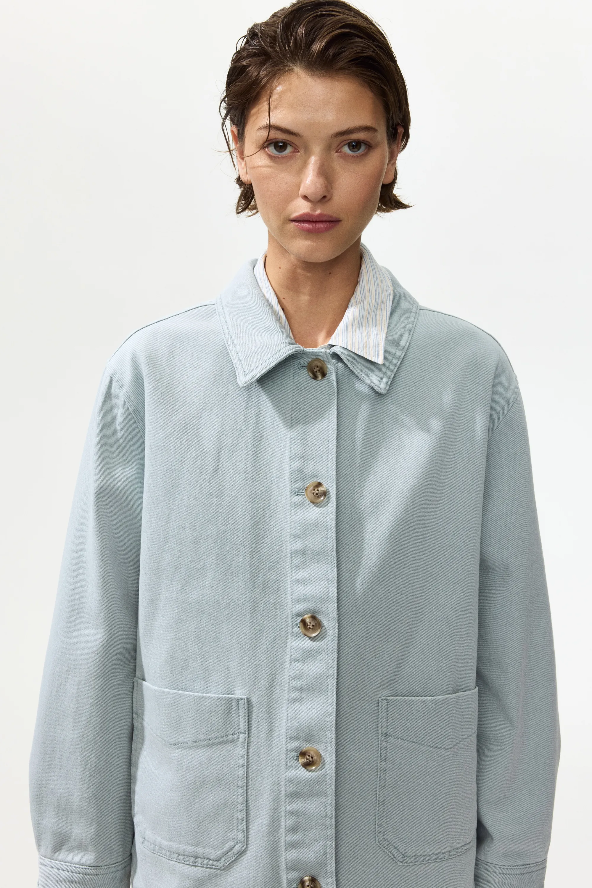 Veste-chemise - Turquoise ancien clair