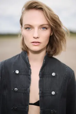 Veste cloutée en denim - Gris denim foncé — photo 1
