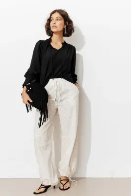 Blouse col frou-frou Femme — photo 3