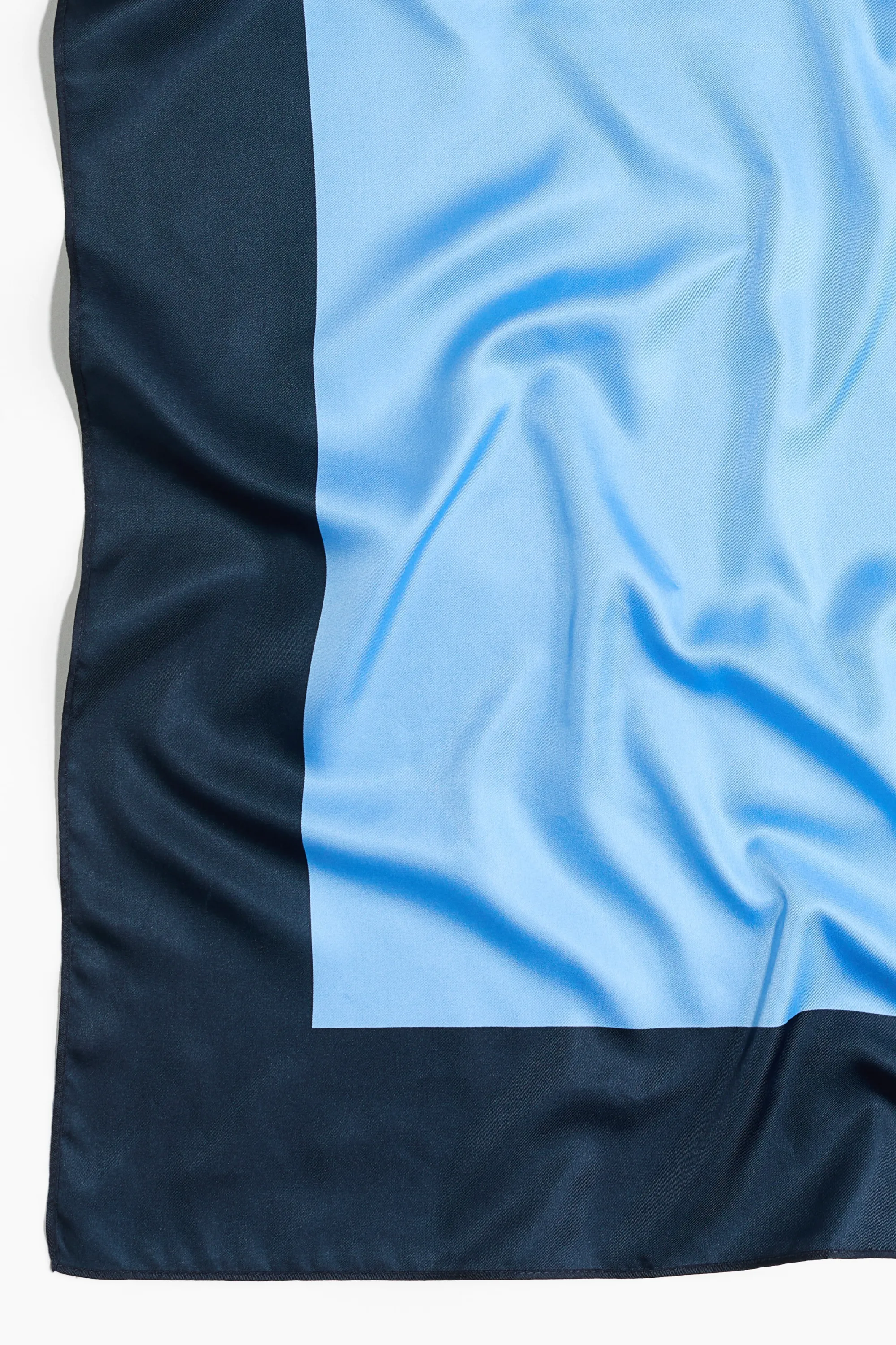Foulard en twill - Bleu marine/bleu clair
