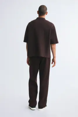Pantalon jogger Relaxed Fit - Marron foncé — photo 4