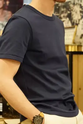 T-shirt Coton Kiplay - Marine — photo 1