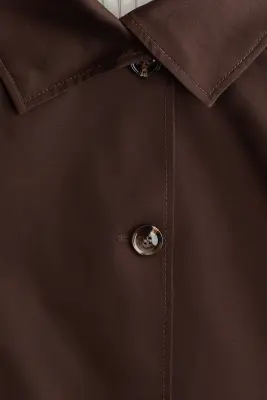 Veste en twill - Marron foncé — photo 4