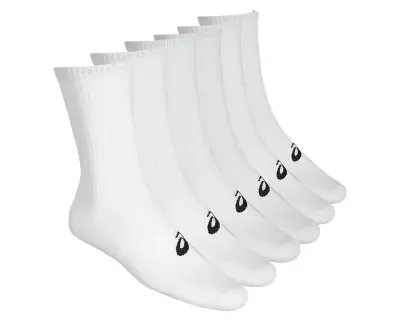 ASICS PACK X6 CHAUSSETTES Blanc — photo 2