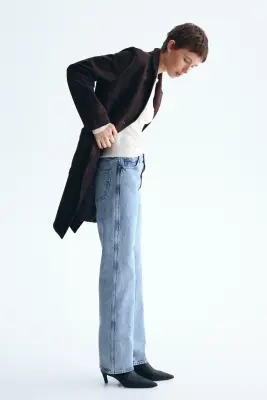 Knee-length coat - Marron foncé — photo 3