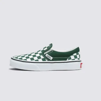 chaussures skateboard enfant vans slip on – theory/check — photo 2