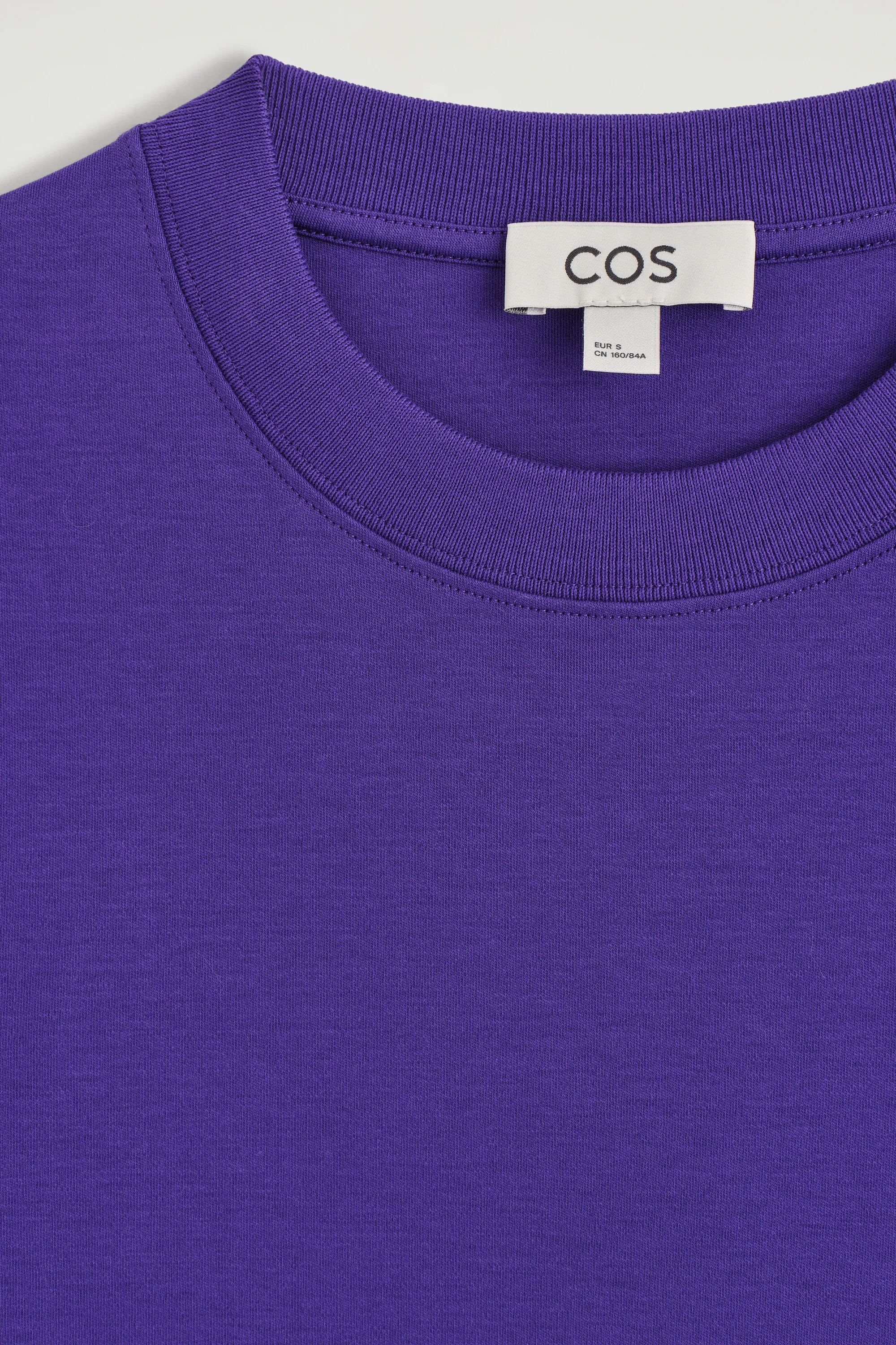 T-SHIRT À MANCHES LONGUES ÉPURÉ - VIOLET