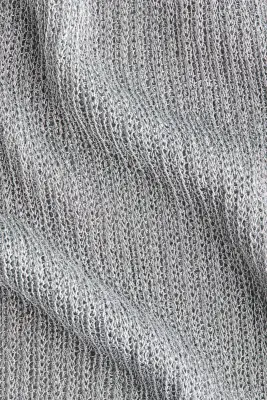Robe scintillante en maille côtelée - Gris ancien clair — photo 5