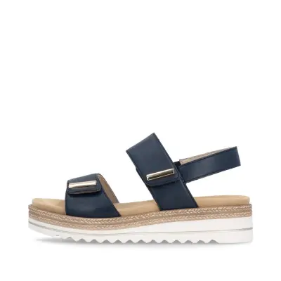 Sandales Remonte D0Q59-14 Bleu Marine - Velcro Grande Pointure Femme — photo 2