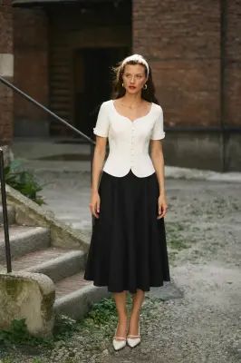 Richmond Midi Skirt - Black — photo 2