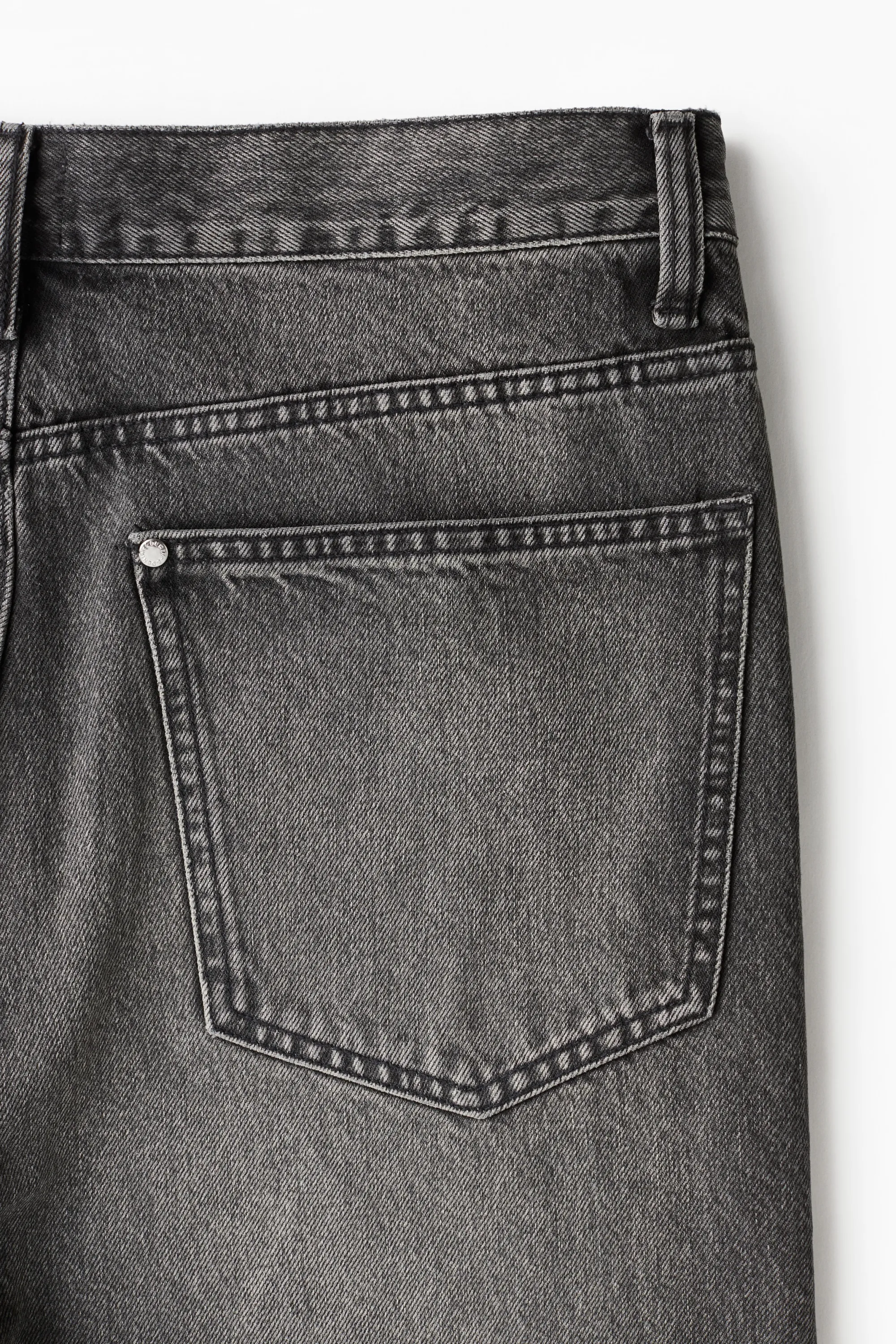 Short Baggy en denim - Gris denim foncé