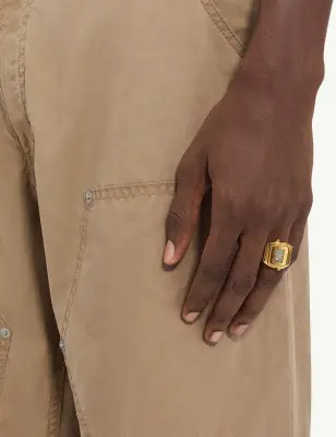 TIMEX X MM6 MAISON MARGIELA RING WATCH GOLD SIZE M/L — photo 5