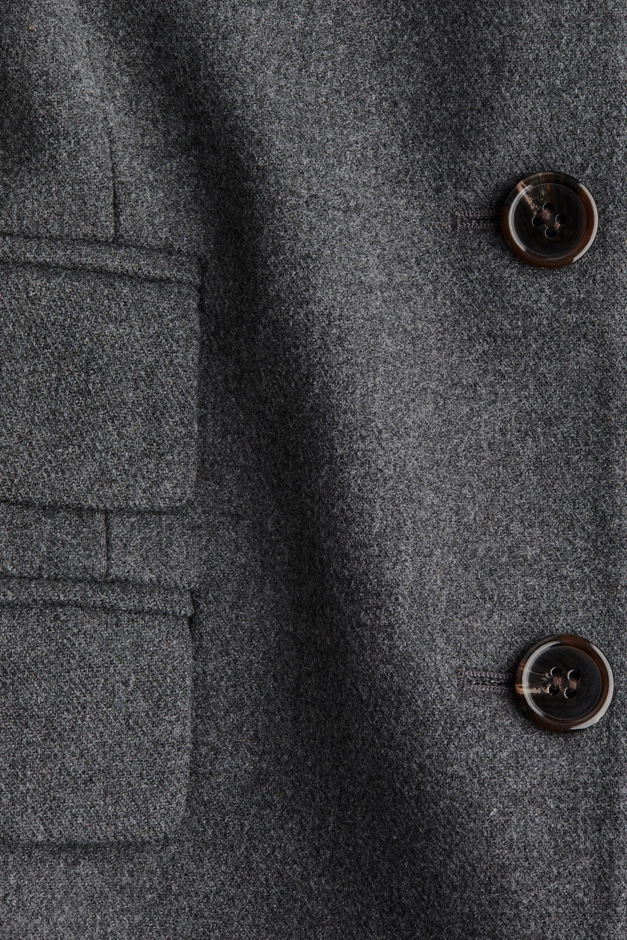 Blazer sans col - Gris foncé
