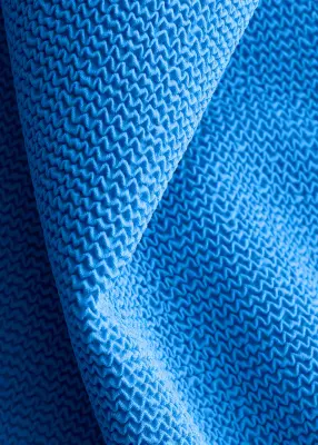 Maillot de bain texturé à nouer - Bleu vif — photo 5
