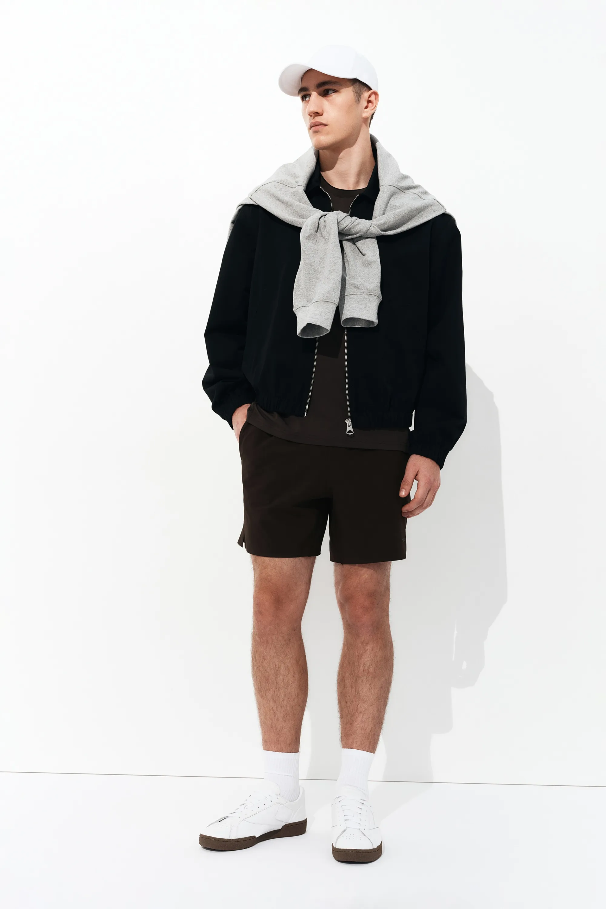 Short de tennis Regular Fit DryMove™ - Marron foncé