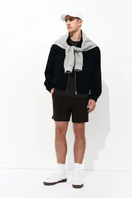 Short de tennis Regular Fit DryMove™ - Marron foncé — photo 1
